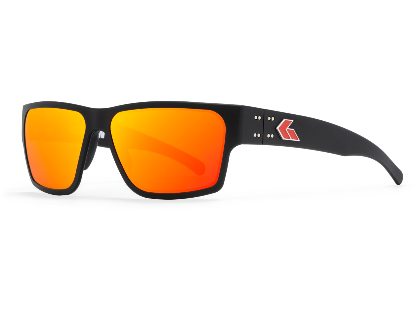 Gatorz Kershaw Delta Sunglasses Black Frame Sunburst Lense Black Medium