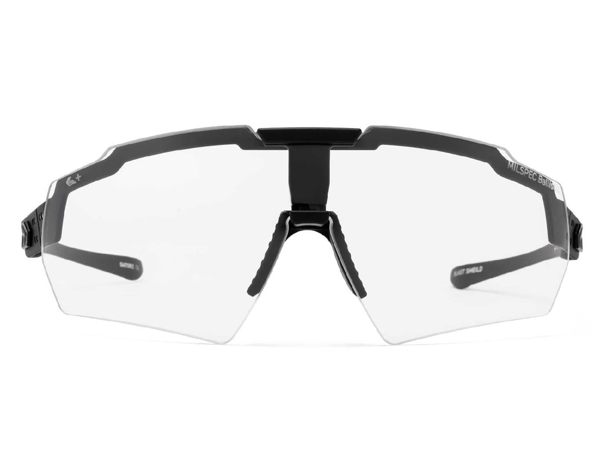 Gatorz Milspec Ballistic Z87.1 Sunglasses Black Cerakote Frame Photochromic Lens Blackout Logo One Size