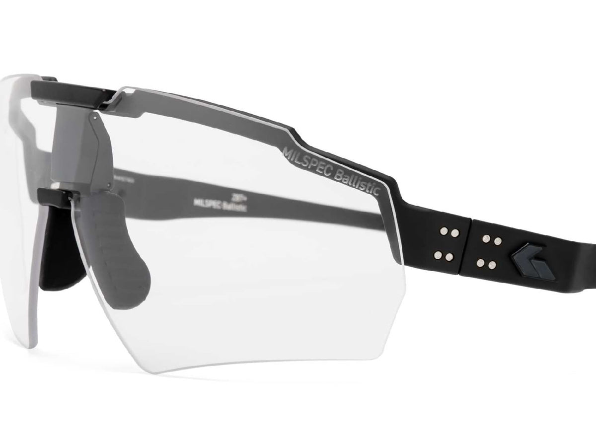 Gatorz Milspec Ballistic Z87.1 Sunglasses Black Cerakote Frame Photochromic Lens Blackout Logo One Size