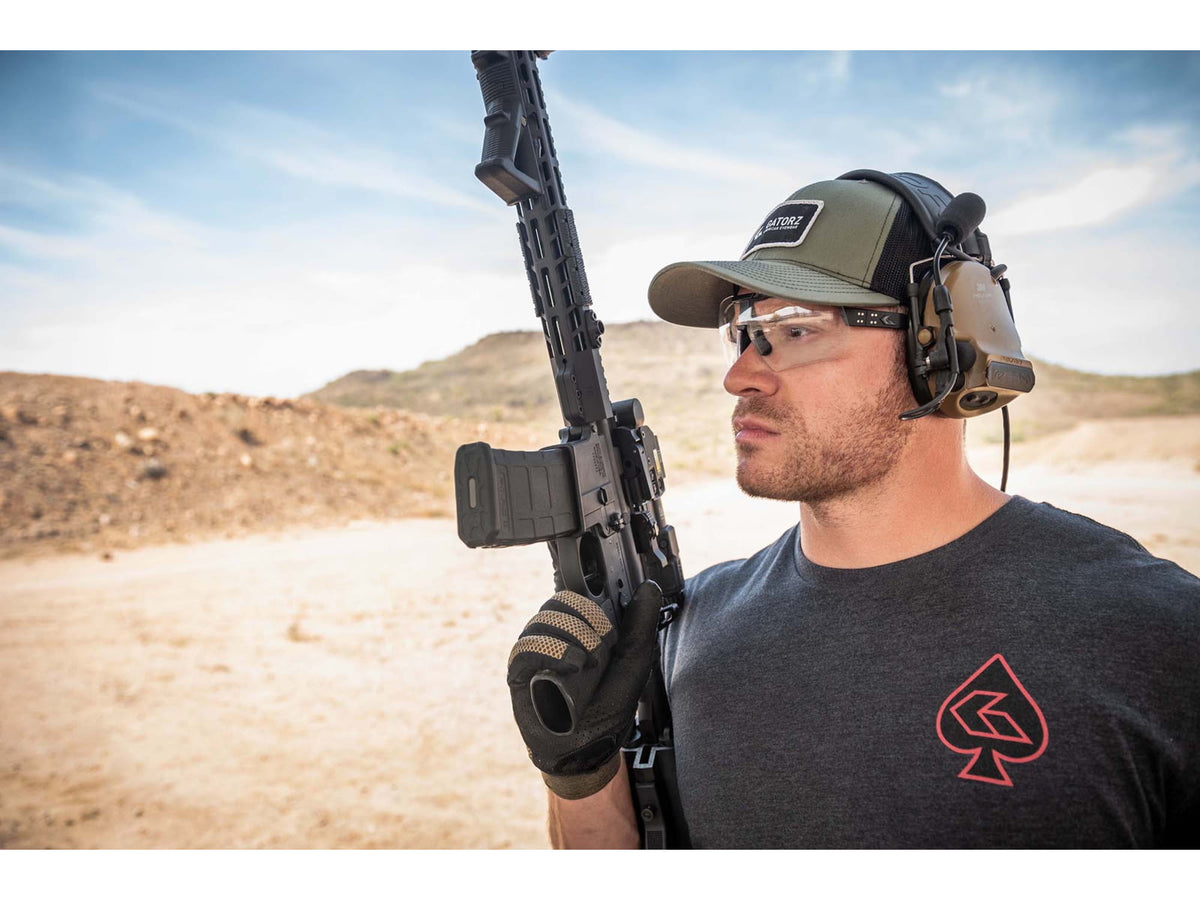 Gatorz Milspec Ballistic Z87.1 Sunglasses Black Cerakote Frame Photochromic Lens Blackout Logo One Size