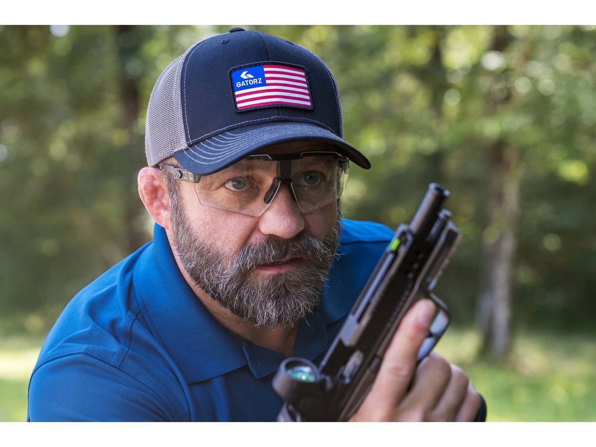 Gatorz Milspec Ballistic Z87.1 Sunglasses Black Cerakote Frame Photochromic Lens Blackout Logo One Size
