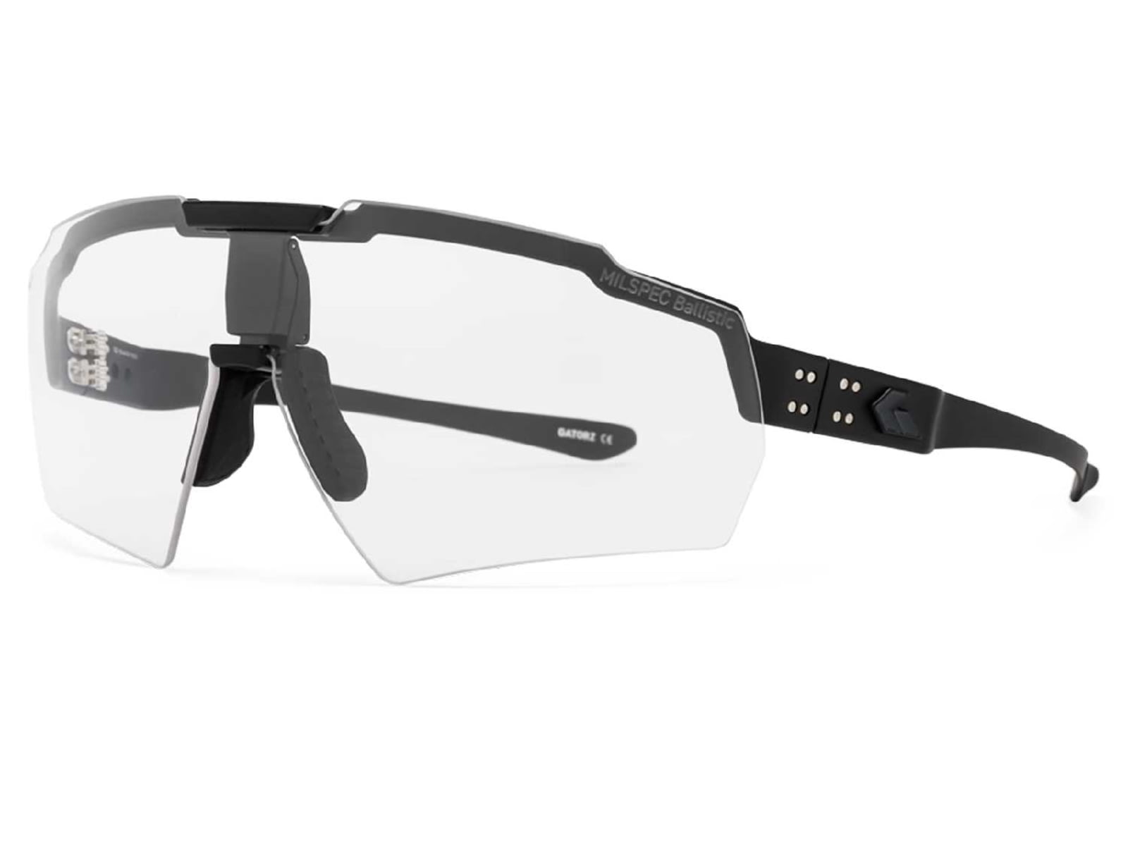 Gatorz Milspec Ballistic Z87.1 Sunglasses Black Cerakote Frame Photochromic Lens Blackout Logo One Size