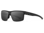 Gatorz Rig Sunglasses Black Frame with Black Logo Smoke Lenses
