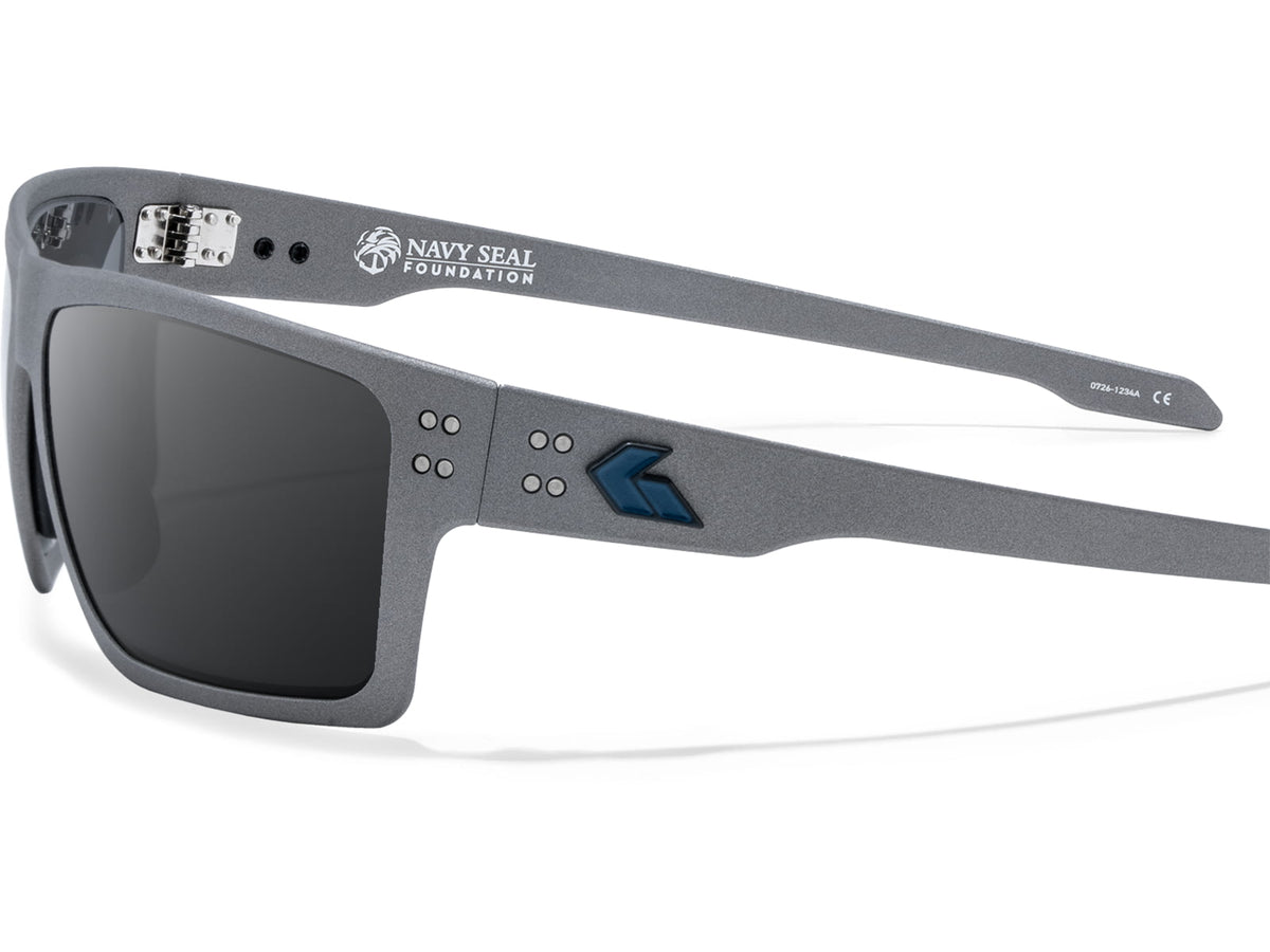 Gatorz Sentix Navy Seal Foundation Glasses w/NSF Blue Logo Gunmetal