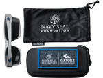 Gatorz Sentix Navy Seal Foundation Glasses w/NSF Blue Logo Gunmetal