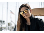 Gatorz Wraith Sunglasses Black Engraved Logo Smoke