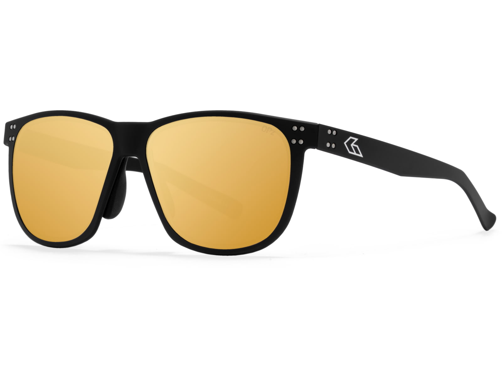 Gatorz Wraith Sunglasses Black Engraved Logo Smoke