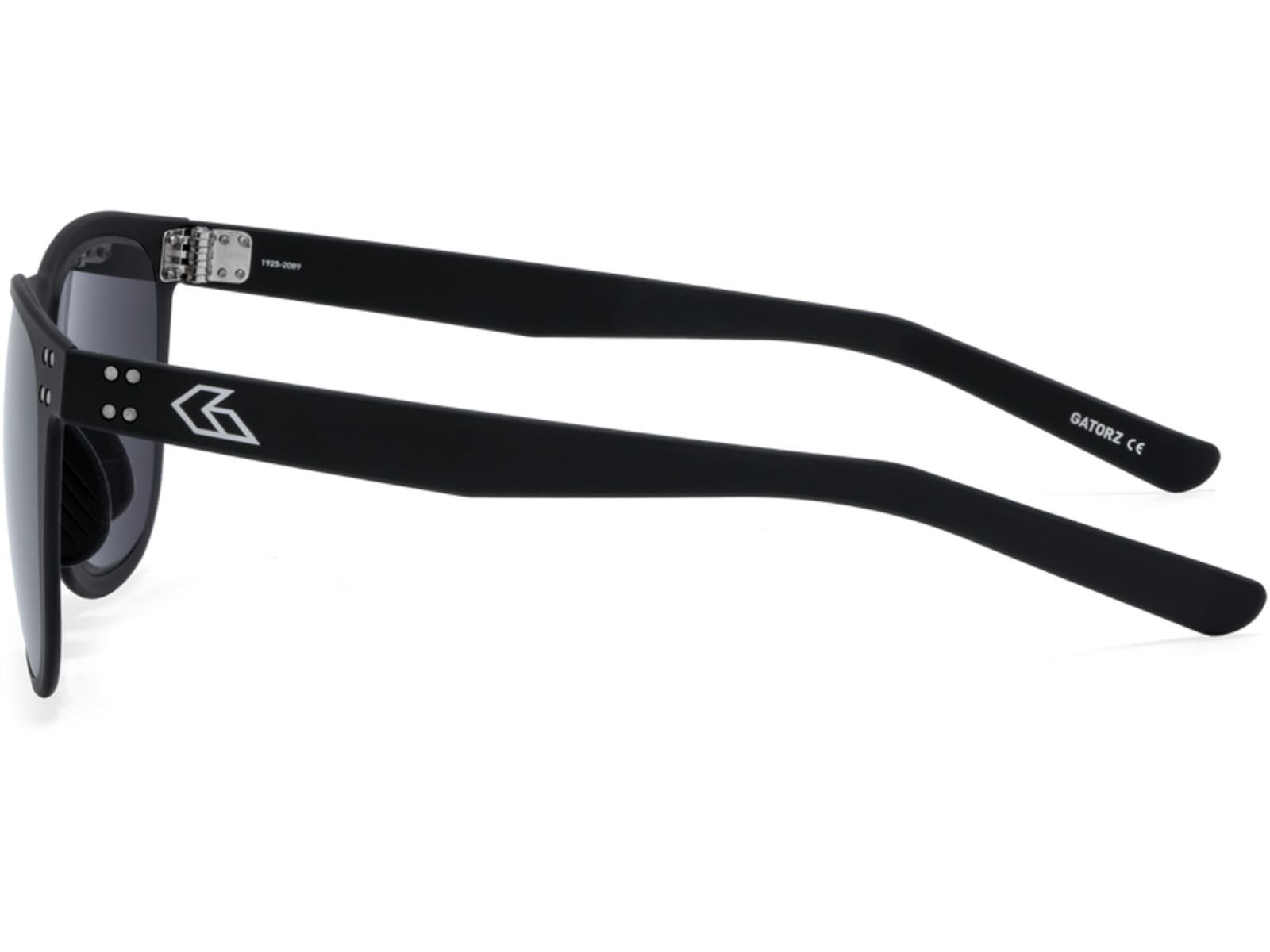 Gatorz Wraith Sunglasses Black Engraved Logo Smoke