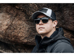 Gatorz Wraith Sunglasses Black Engraved Logo Smoke