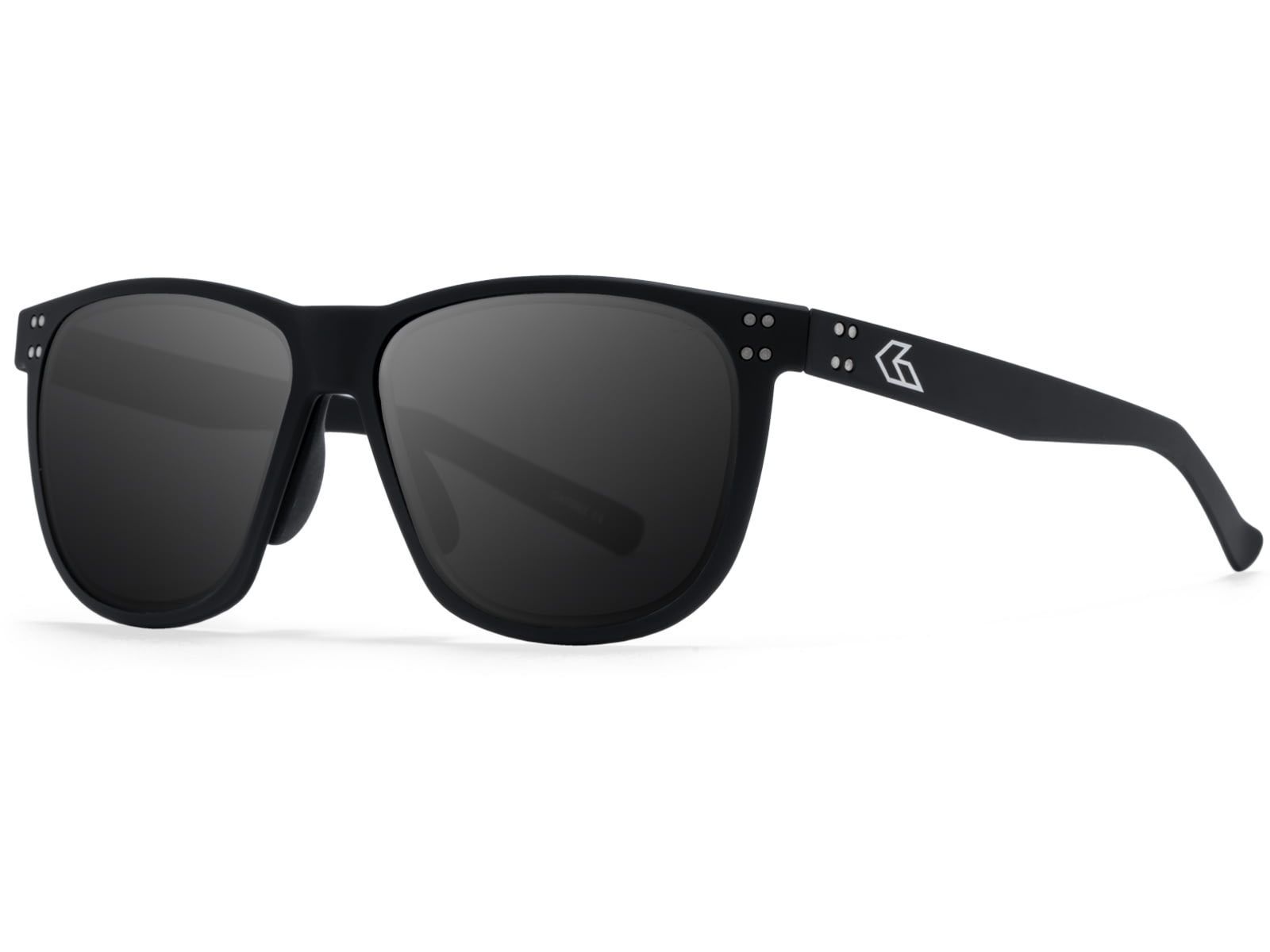 Gatorz Wraith Sunglasses Black Engraved Logo Smoke