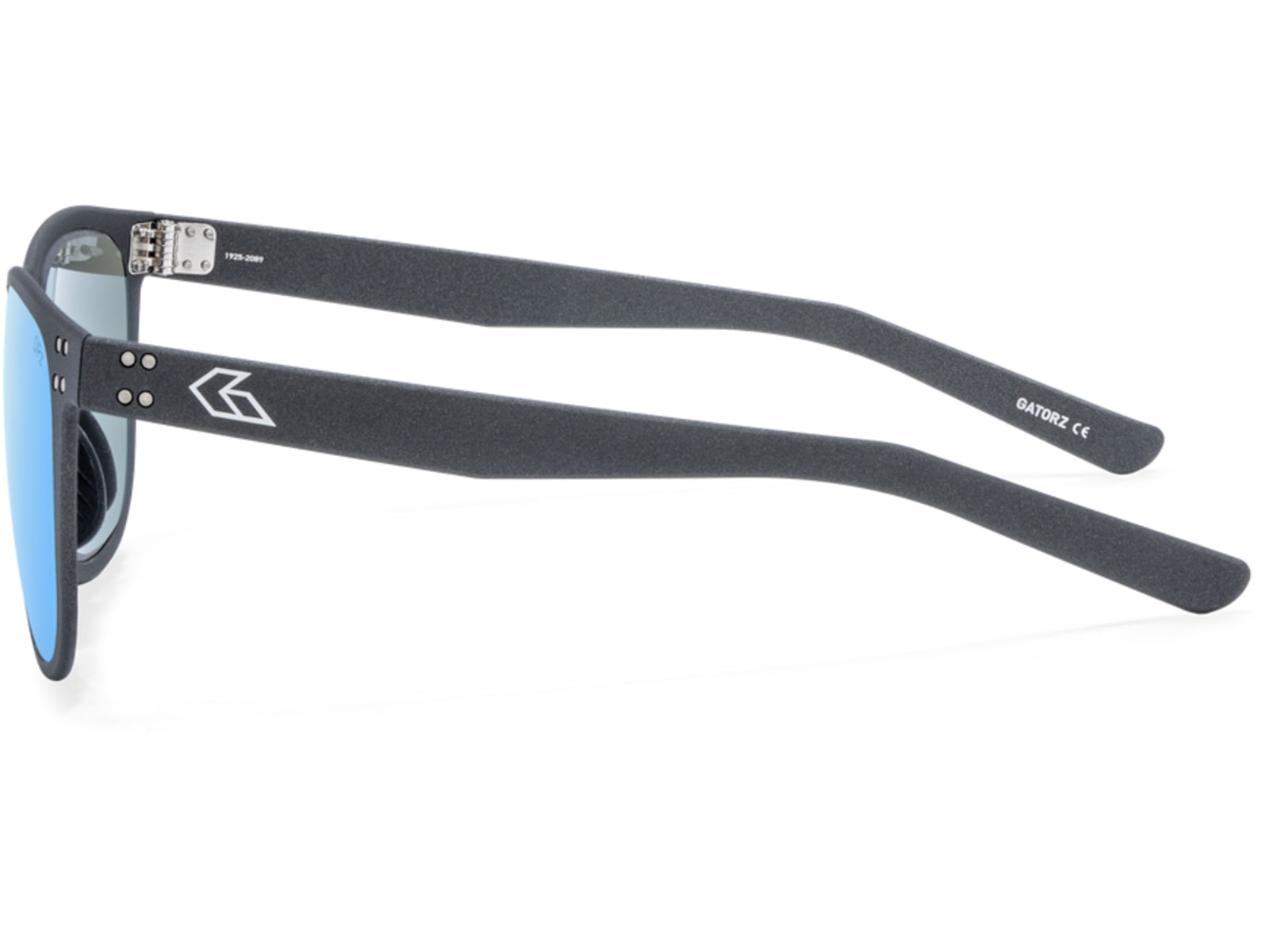 Gatorz Wraith Sunglasses Black Engraved Logo Smoke