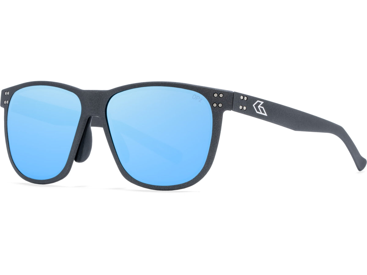 Gatorz Wraith Sunglasses Black Engraved Logo Smoke
