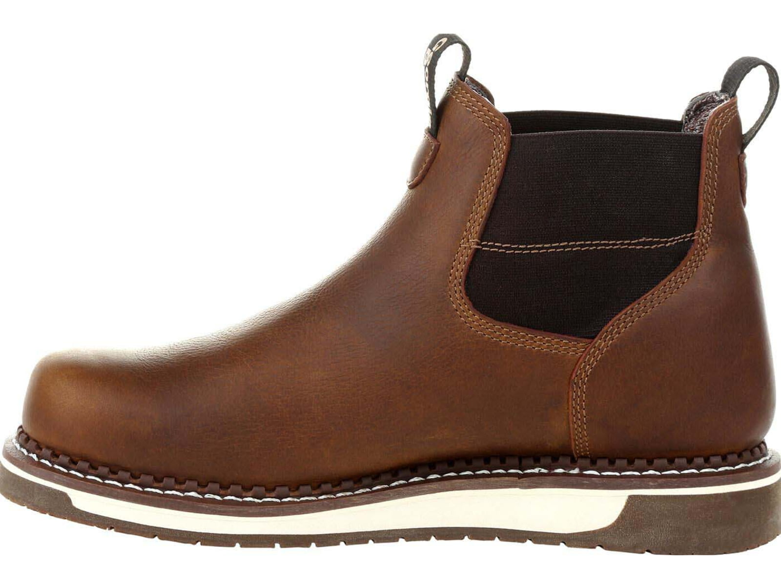Georgia Boot AMP LT Wedge Steel Toe Waterproof Chelsea Work Boot - Men's
