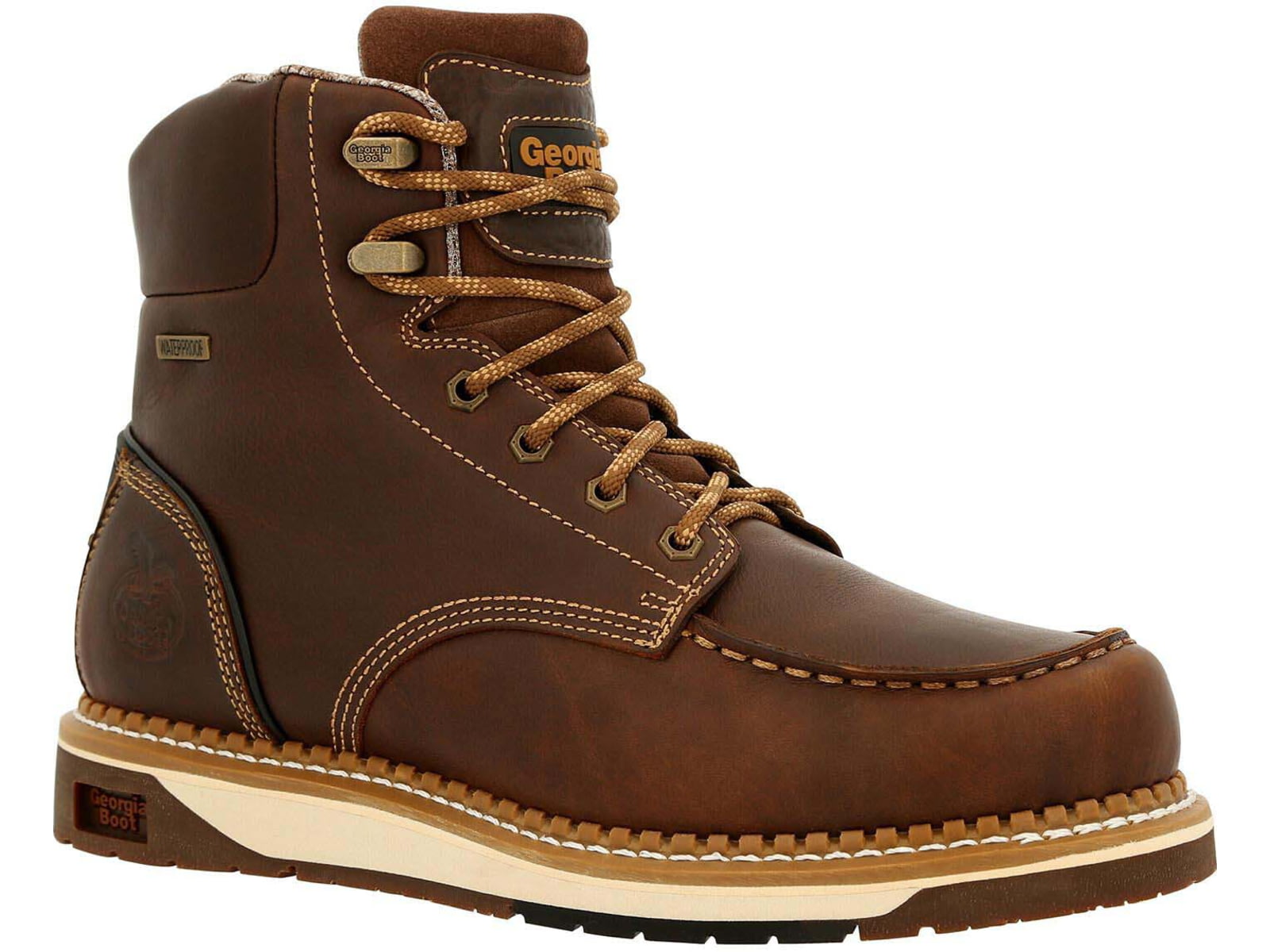 Georgia Boot AMP LT Wedge Waterproof Moc-Toe 6in Work Boot - Men's
