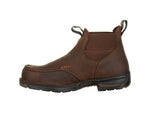 Georgia Boot Athens Chelsea Waterproof 5 inch Work Boot - Men's Dark Brown