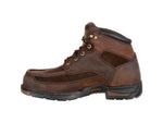 Georgia Boot Athens Waterproof 6 inch Work Boot w/Steel Toe - Men's Brown 9 Wide