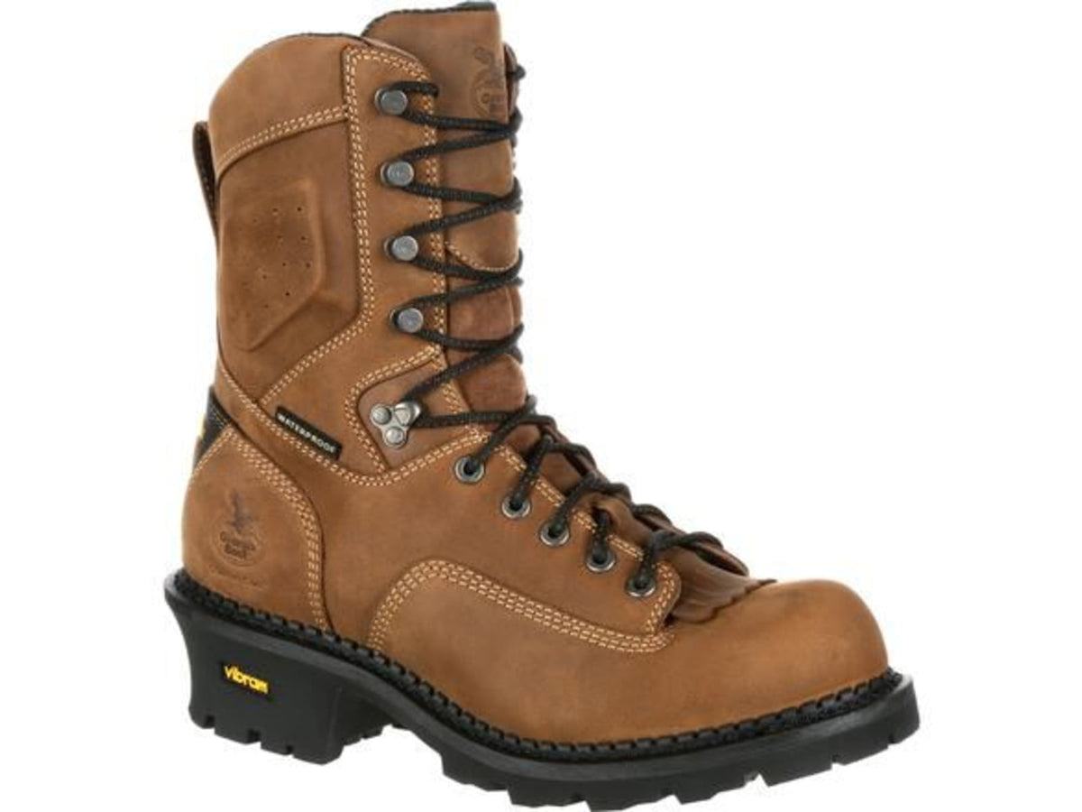 Georgia Boot Comfort Core Logger 9 inch Work Boot w/Composite Toe - Men's Brown