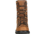 Georgia Boot Comfort Core Waterproof Low-Heel Logger 8 inch Work Boot - Men's Crazy Horse