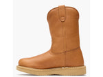 Georgia Boots Wedge Steel Toe Men's Pull-On Work Boots 11 US Wide Barracuda Gold