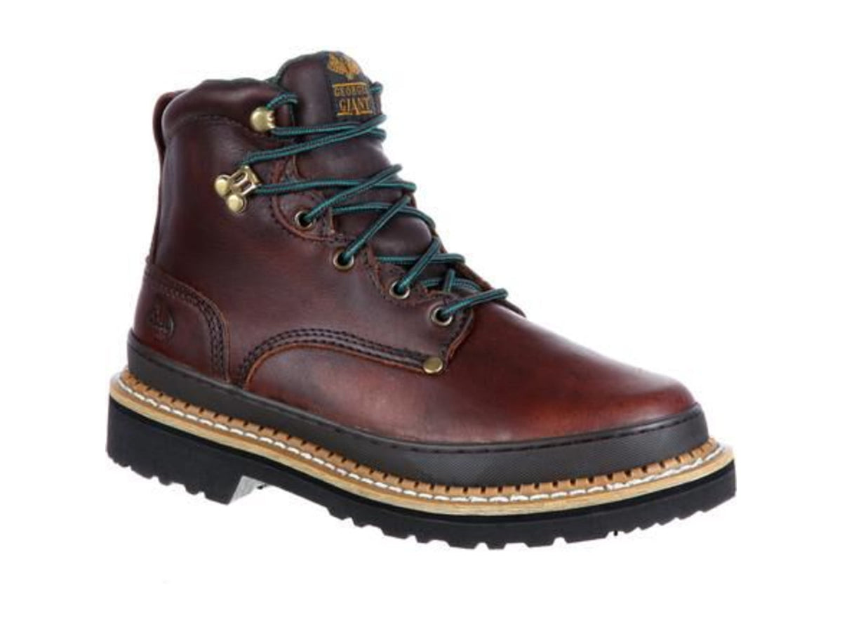 Georgia Boot Giant 6 inch Work Boot w/Steel Toe - Men's Soggy Brown