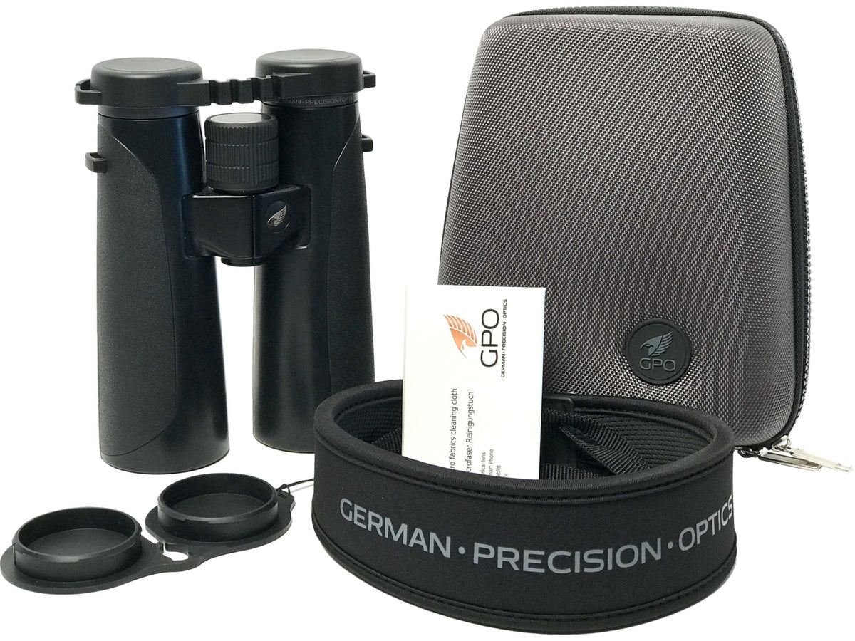 German Precision Optics PASSION HD 12.5x50mm Schmidt-Pechan Prism Binocular Rubber Armor Charcoal Black B680
