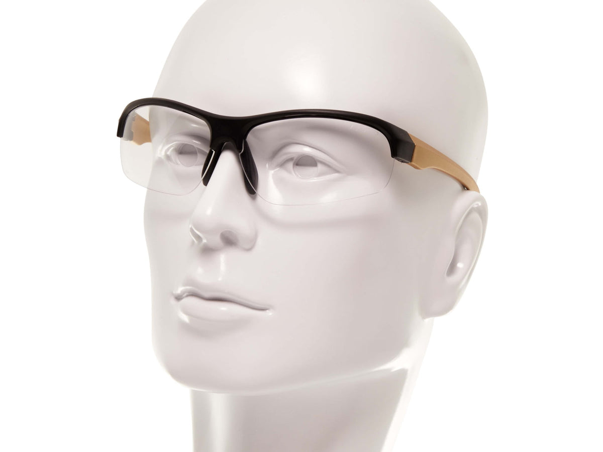 Girls With Guns Devotee Protective Shooting Safety Glasses Gold/Brown Frame Clear Lenses One Size 2371