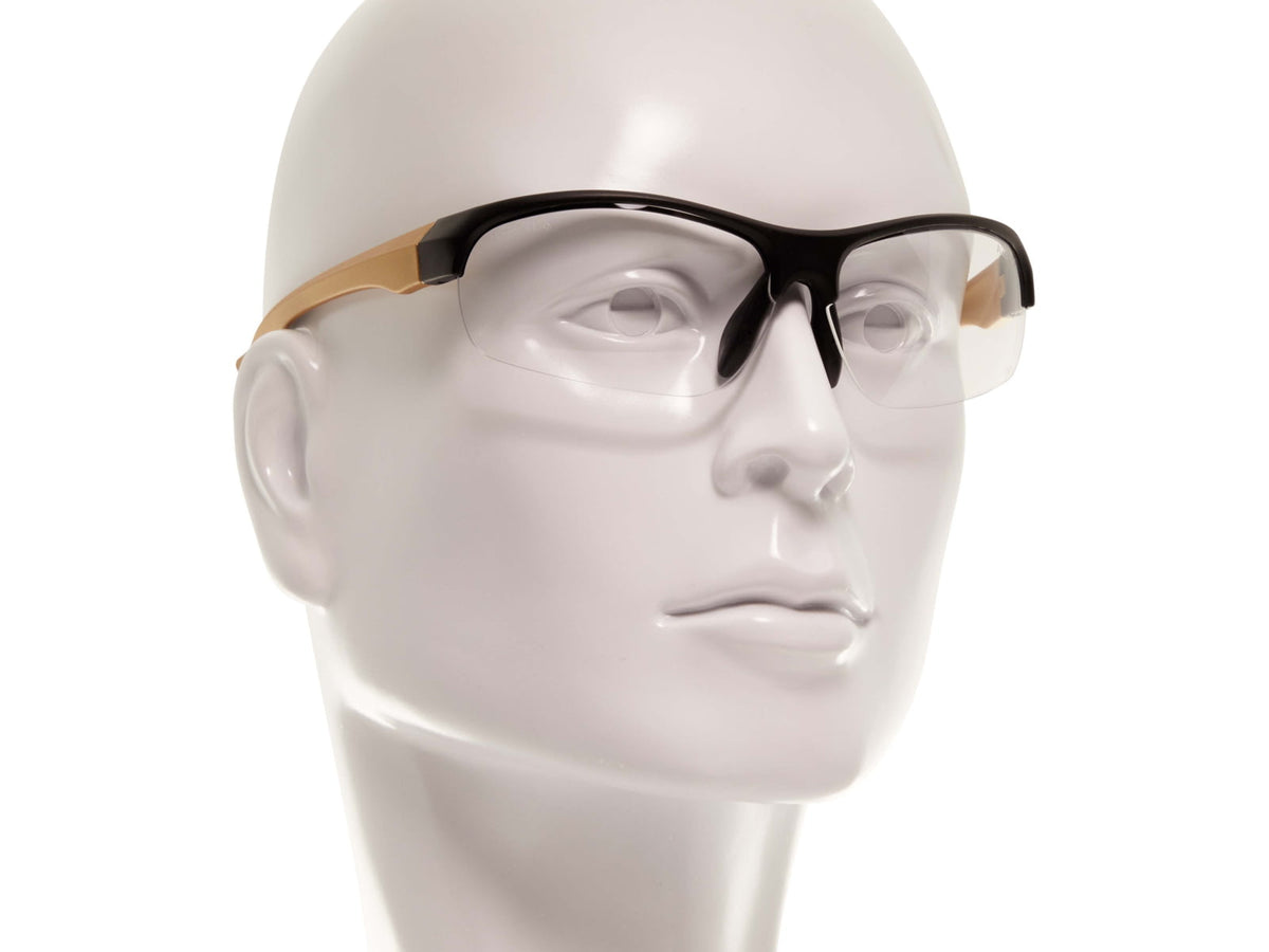Girls With Guns Devotee Protective Shooting Safety Glasses Gold/Brown Frame Clear Lenses One Size 2371