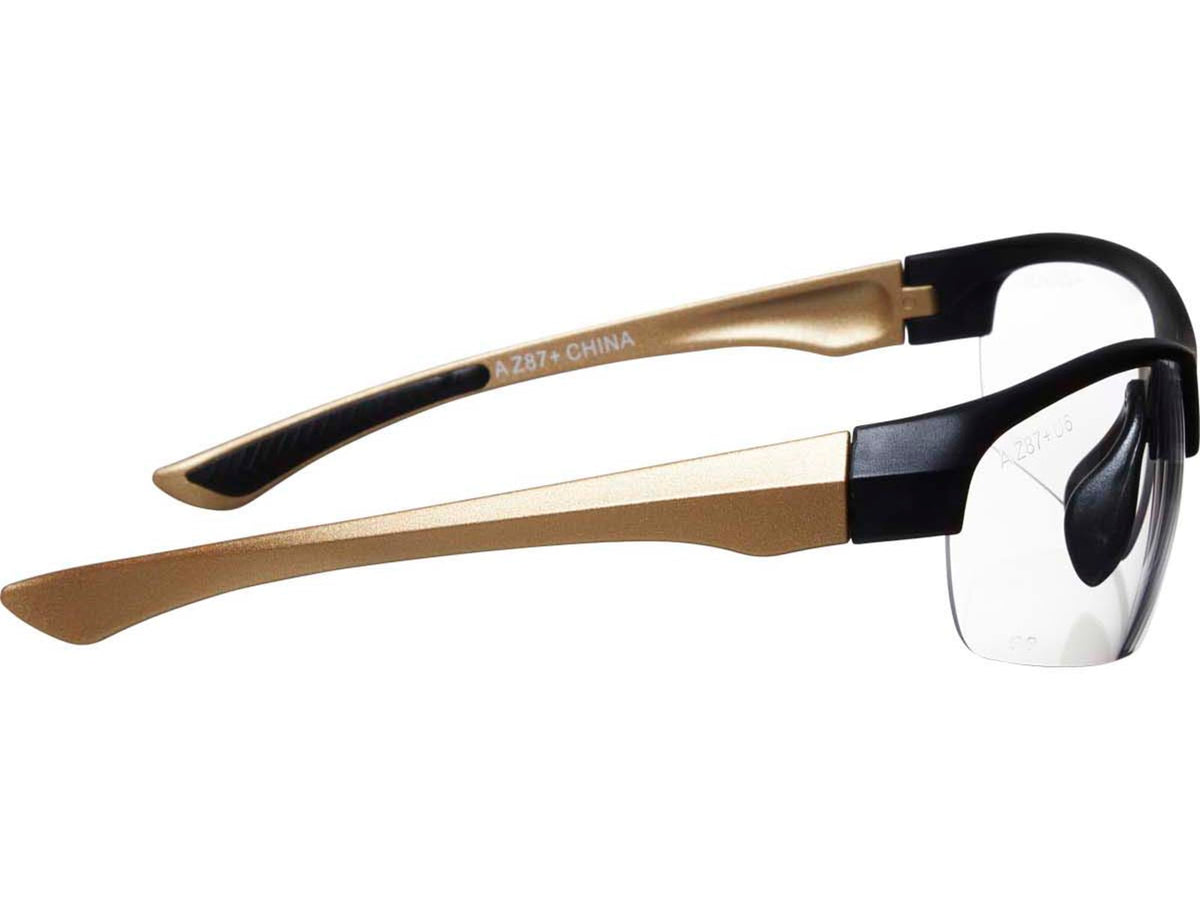 Girls With Guns Devotee Protective Shooting Safety Glasses Gold/Brown Frame Clear Lenses One Size 2371