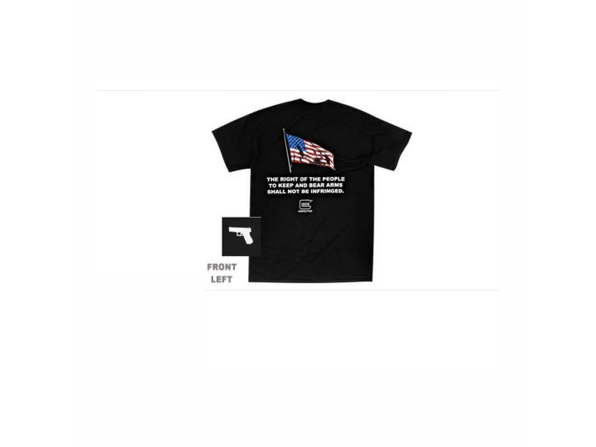 Glock 2nd Amendment Flag Shirt - Men's Black Small AA49007