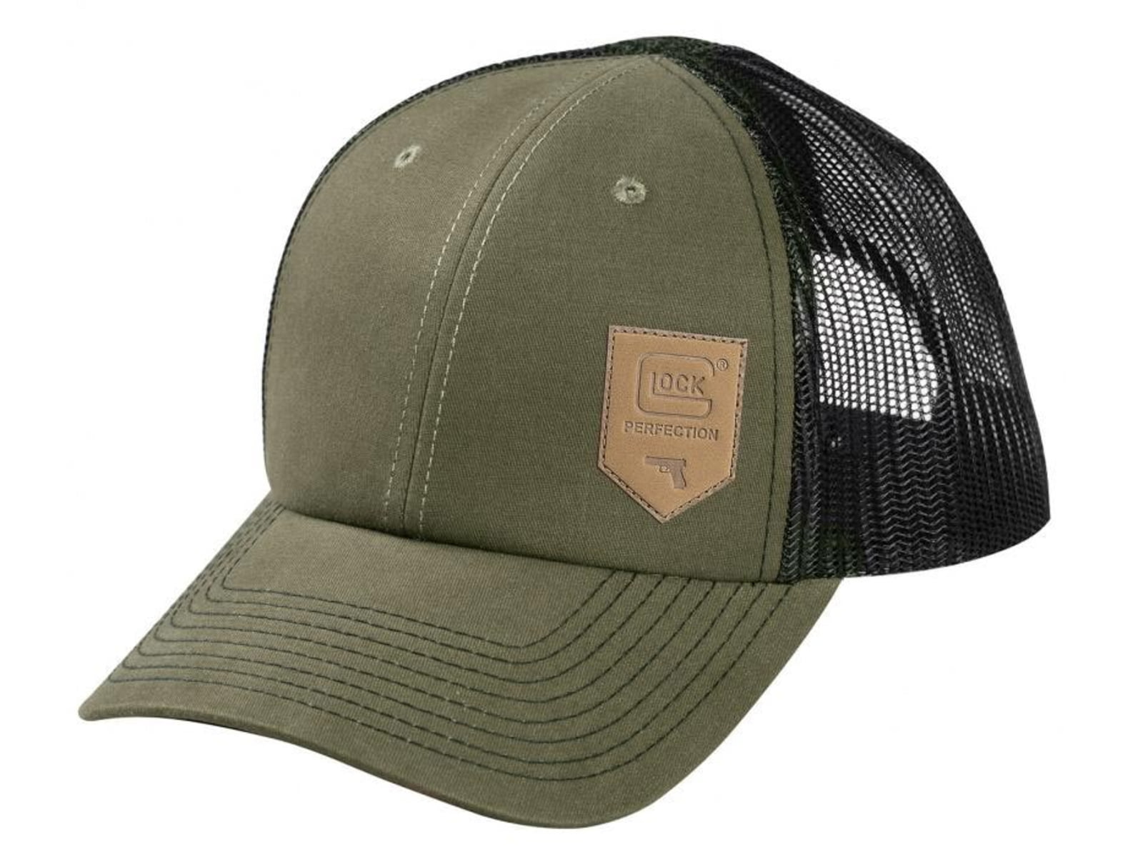 GLOCK Cap Chino Mesh Hat One Size Fits Most Olive Drab Green AP95883