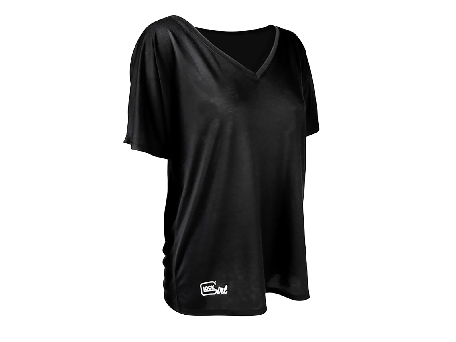 Glock Girl Relaxed V-Neck T-Shirt - Women's Black Large