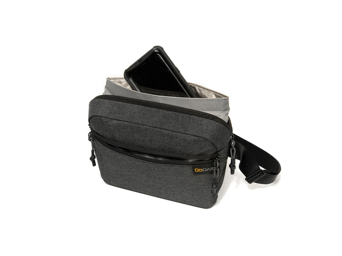 GoDark Faraday Crossbody Bag Charcoal