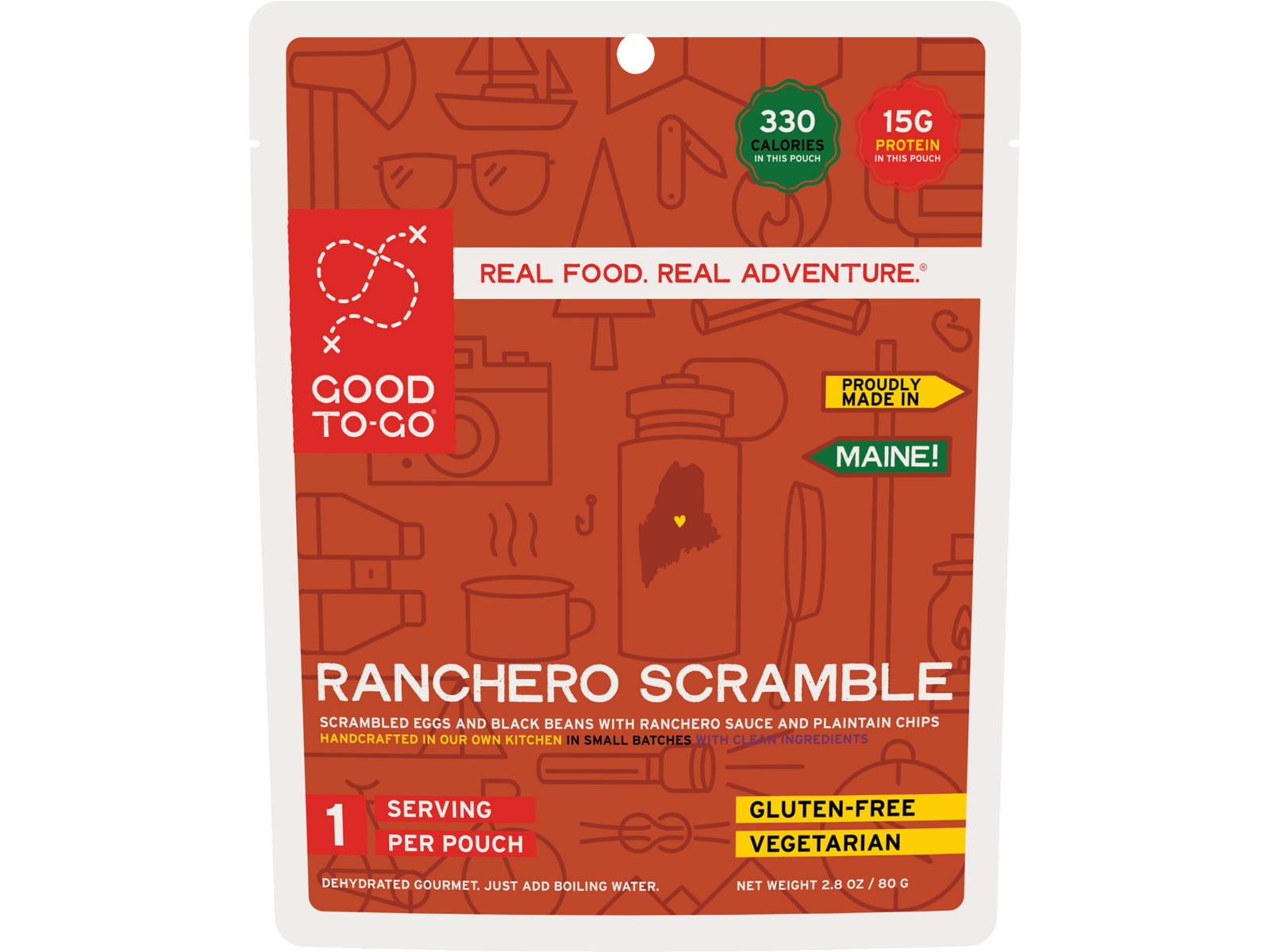 Good To-Go Ranchero Scramble Dehydrated Food Single Serving Natural 95g