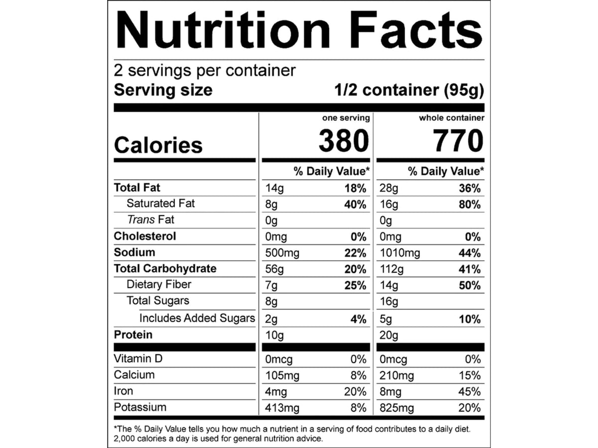 Good To-Go Thai Curry Dehydrated Food Single Serving Natural 95g