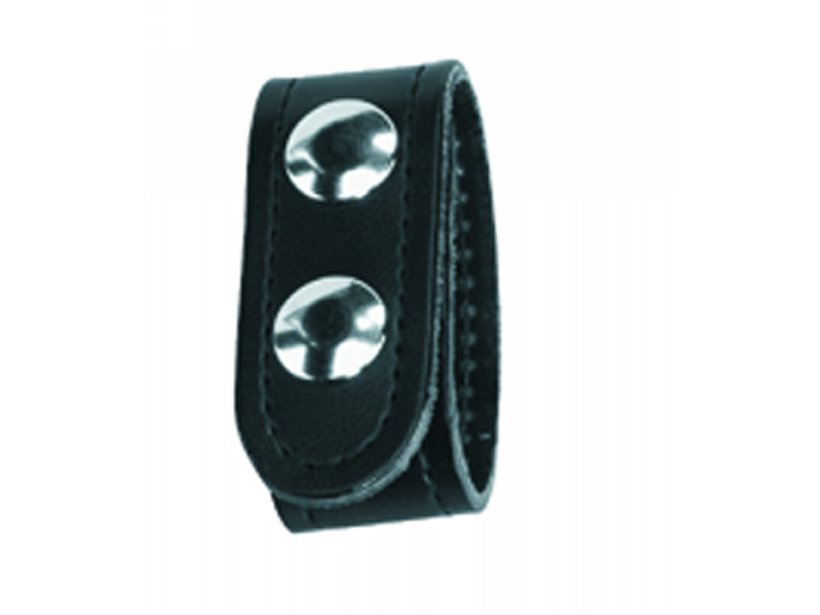 Gould & Goodrich Belt Keeper Double Snap Nickel Black K76