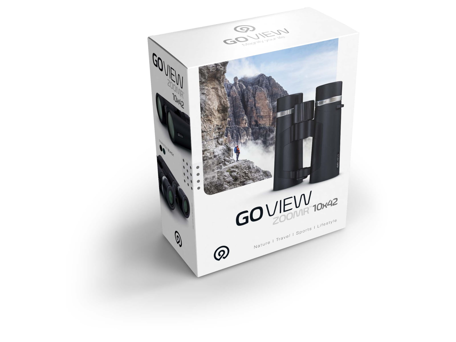GoView ZOOMR 10x42mm Roof Prism Binoculars