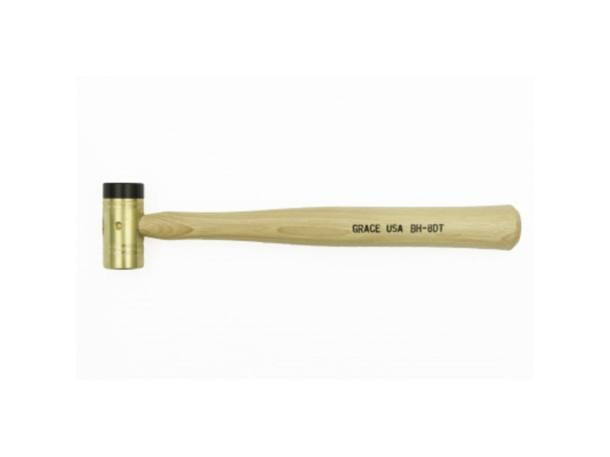 Grace USA 8 Ounce Brass Hammer with Delrin Tip GRBH8DT