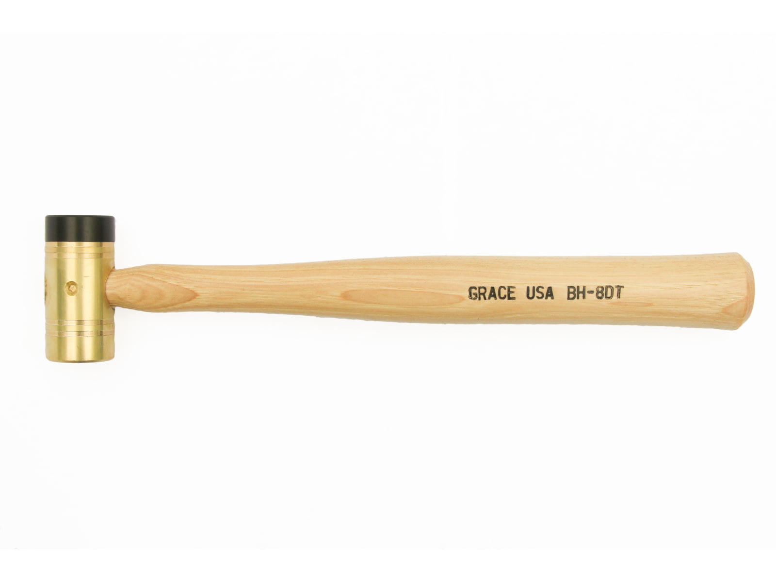 Grace USA 8 Ounce Brass Hammer with Delrin Tip GRBH8DT