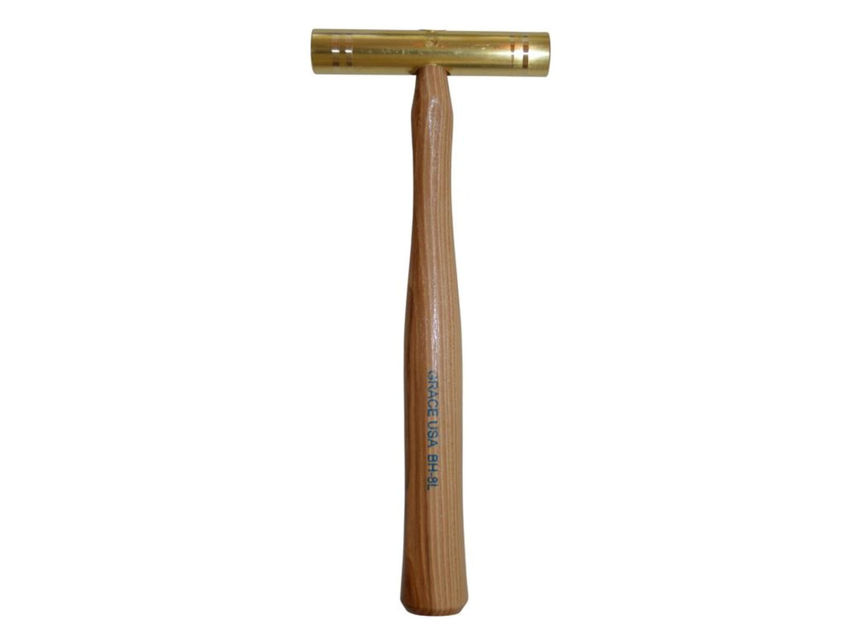 Grace USA Long Brass Hammer 8 oz GRBH8L