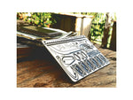 Grim Workshop Bob Hansler Survival Card Surgical Grade Stainless Construction 3.38in x 2.13in x 0.25in GWBOBSIGCRD