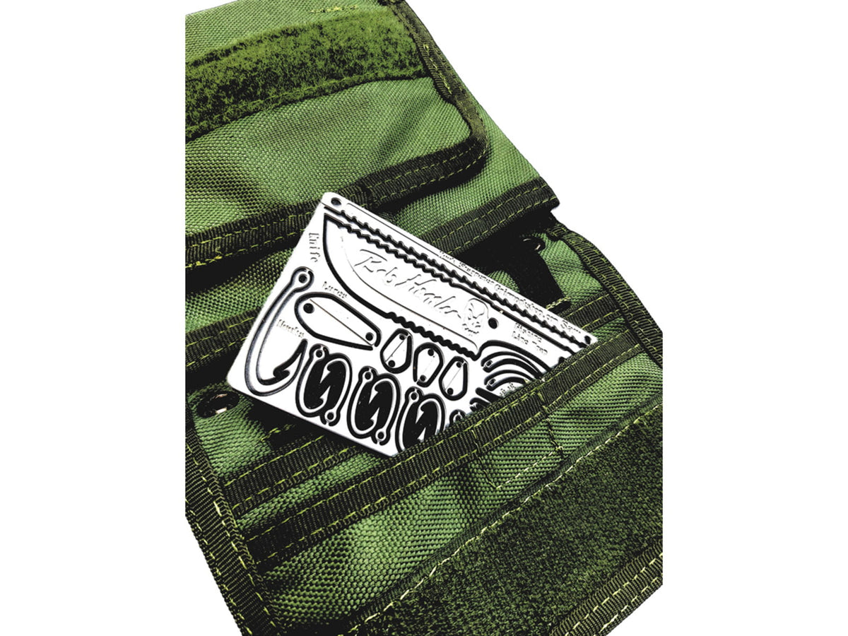 Grim Workshop Bob Hansler Survival Card Surgical Grade Stainless Construction 3.38in x 2.13in x 0.25in GWBOBSIGCRD
