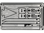 Grim Workshop Callie Russell Survival Card Stainless Construction 3.5in x 2in GWCALLIESIGCRD