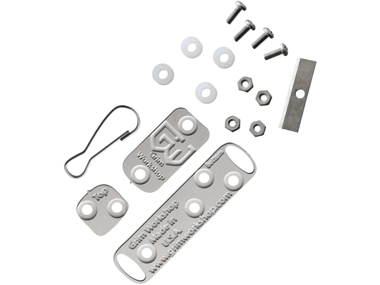 Grim Workshop Cordage Micro Tool Assembly Stainless Construction 3.38in x 2.13in GWCORDMIC