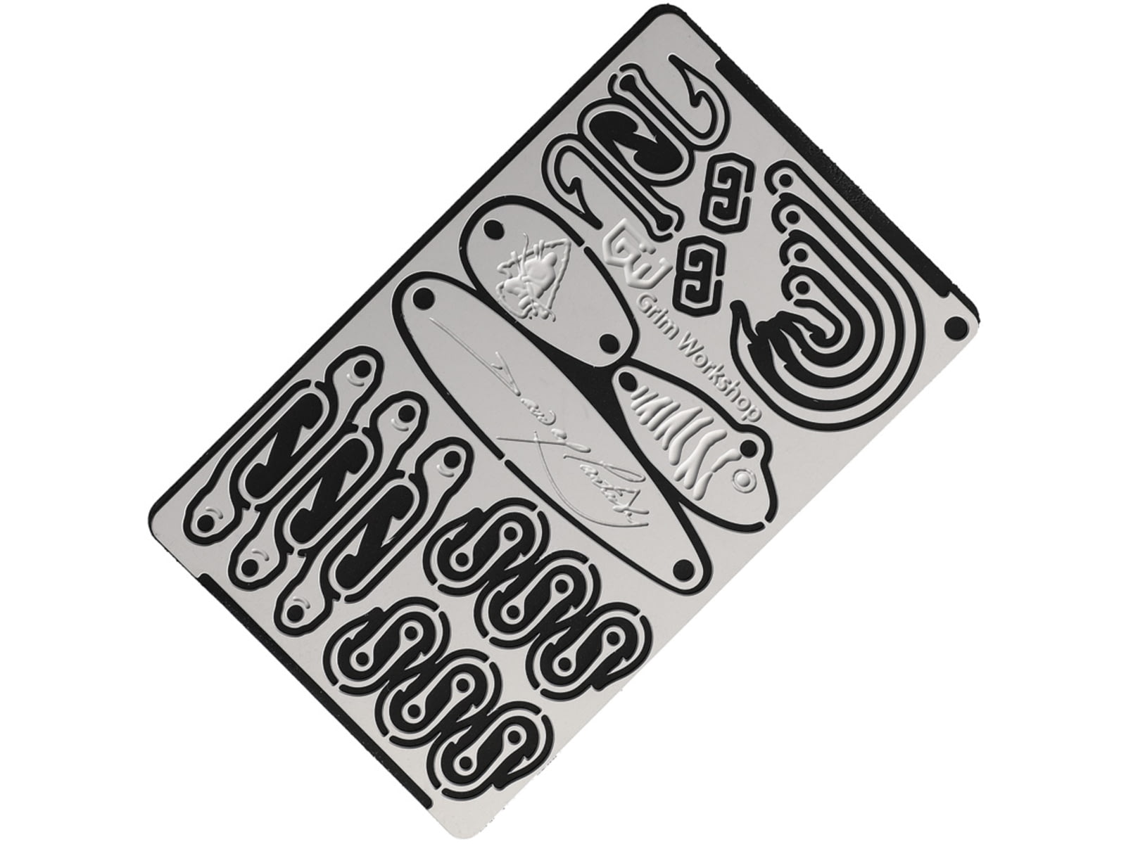 Grim Workshop Dave Canterbury Survival Card Surgical Grade Stainless Construction 3.38in x 2.13in x 0.25in GWCANTERBURYSIGCRD