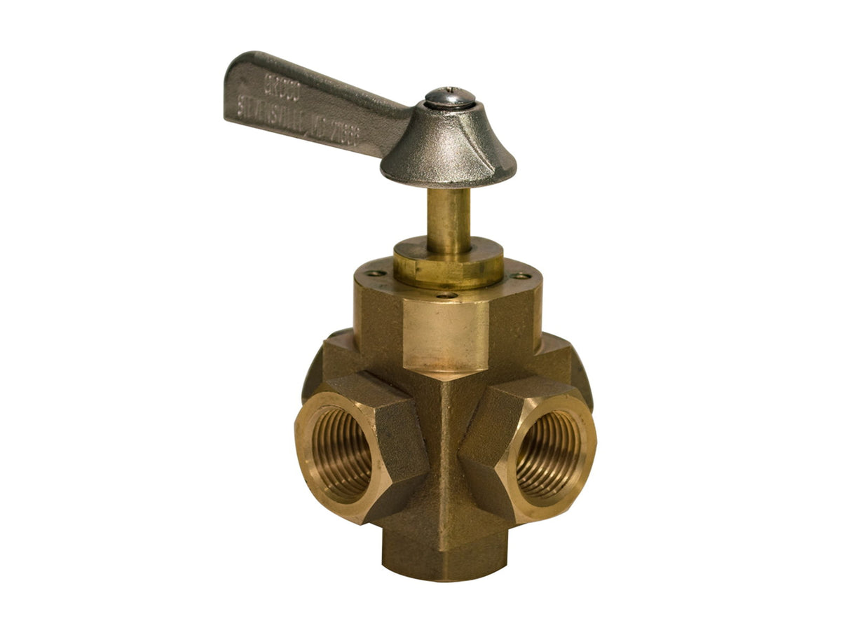 GROCO 5-Port Tank Selector Valve 1/2" FV-550-L