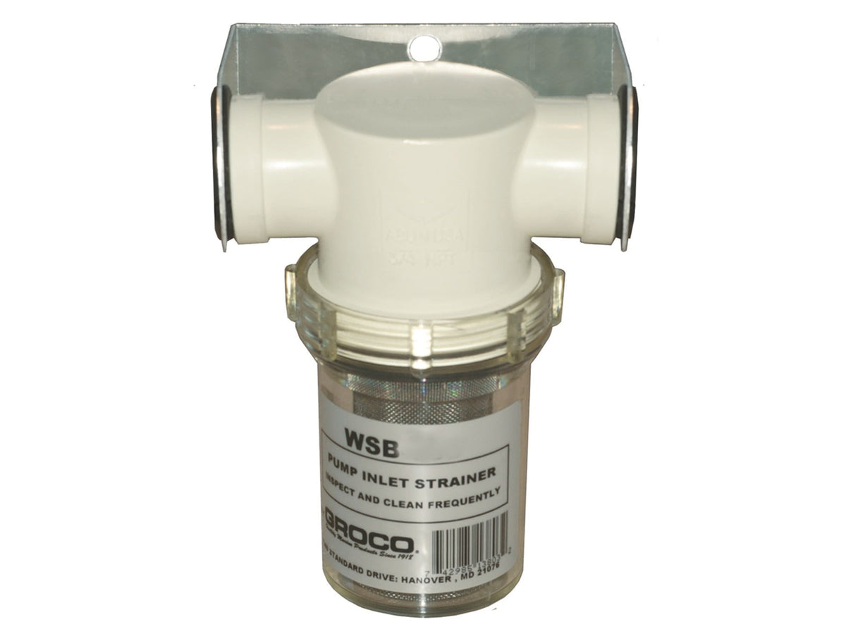 GROCO Fresh Water Strainer w/Plastic Basket 3/4" WSB-750-P