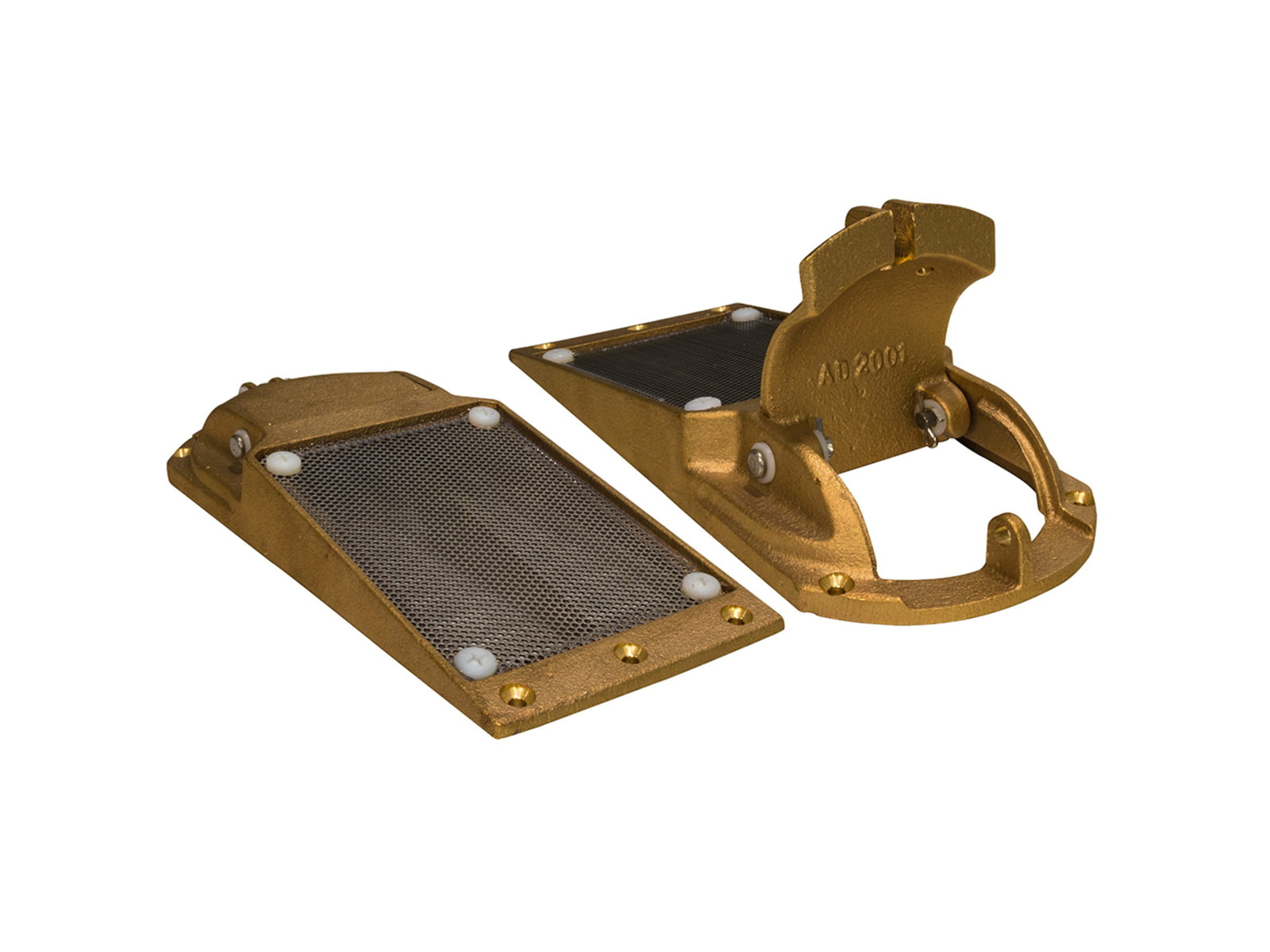 GROCO Hull Strainer w/Access Door 2" Max Thru-Hull Perforated APHS-2000-1