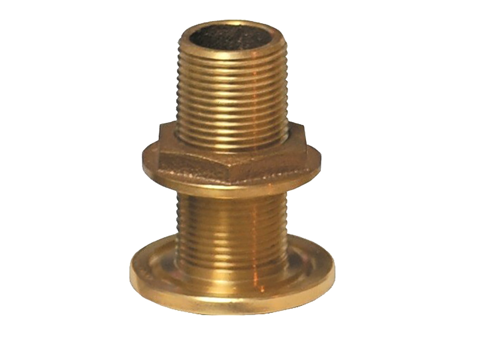 GROCO NPS NPT Combo Bronze Thru-Hull Fitting w/Nut 1" TH-1000-W