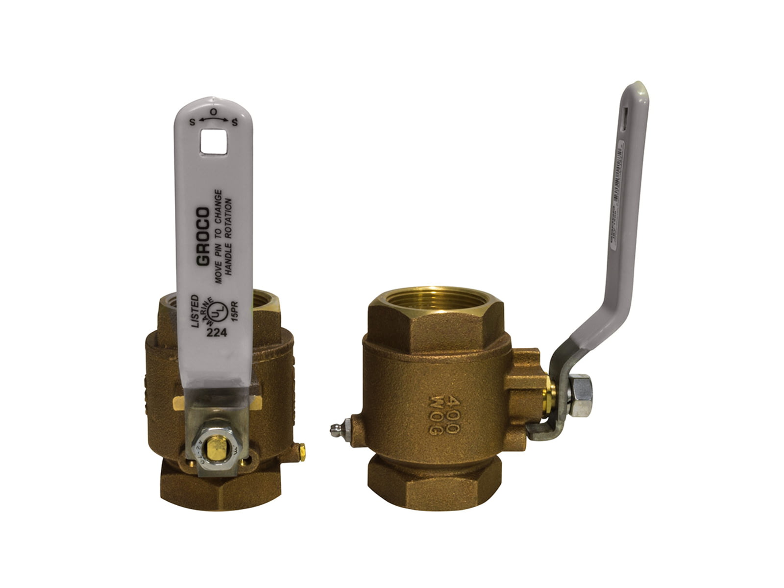 GROCO NPT Bronze In-Line Ball Valve 1-1/2" IBV-1500