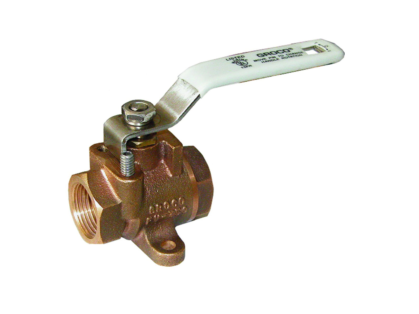GROCO NPT Bronze Inline Fuel Valve 3/8" FV-375